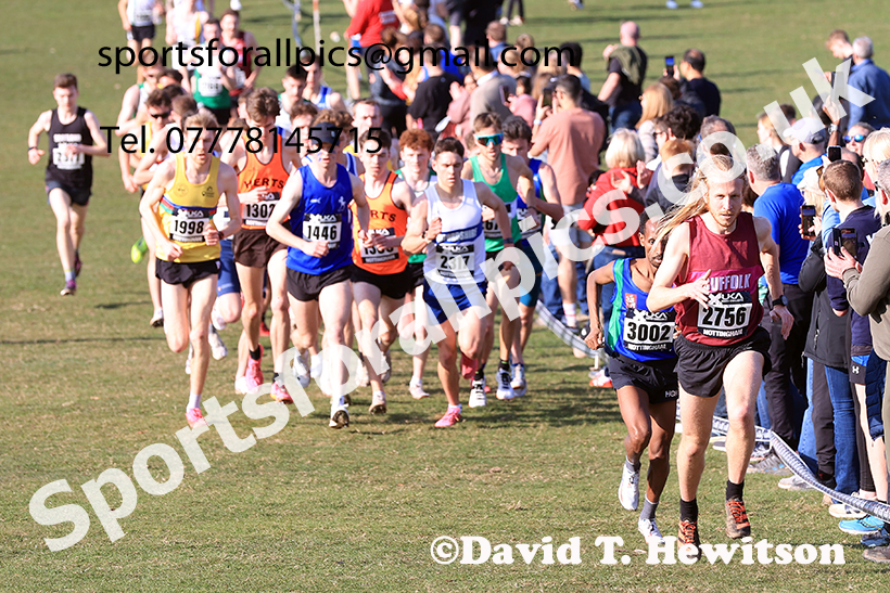 Senior mens 2025 UK CAU Inter Counties Cross Country Champs., Wollaton Park, Nottingham. Photo: David T. Hewitson/Sports for All Pics